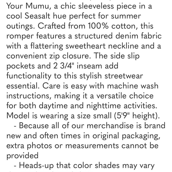 Show Me Your Mumu Mission denim zip up romper - Picture 8 of 9